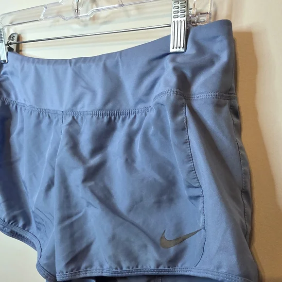 Nike Dri-Fit Crew Running Shorts Blue Size Large - Picture 9 of 11